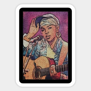 Retro vintage lauryn hill Sticker